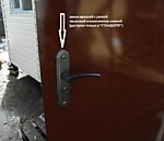 замок врезной в сварной двери